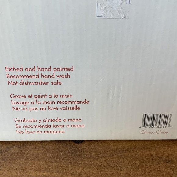 Studio Nova HOLLY BERRY GREEN Set Of 4 Water Goblets NEW In Box Vintage - Picture 8 of 8